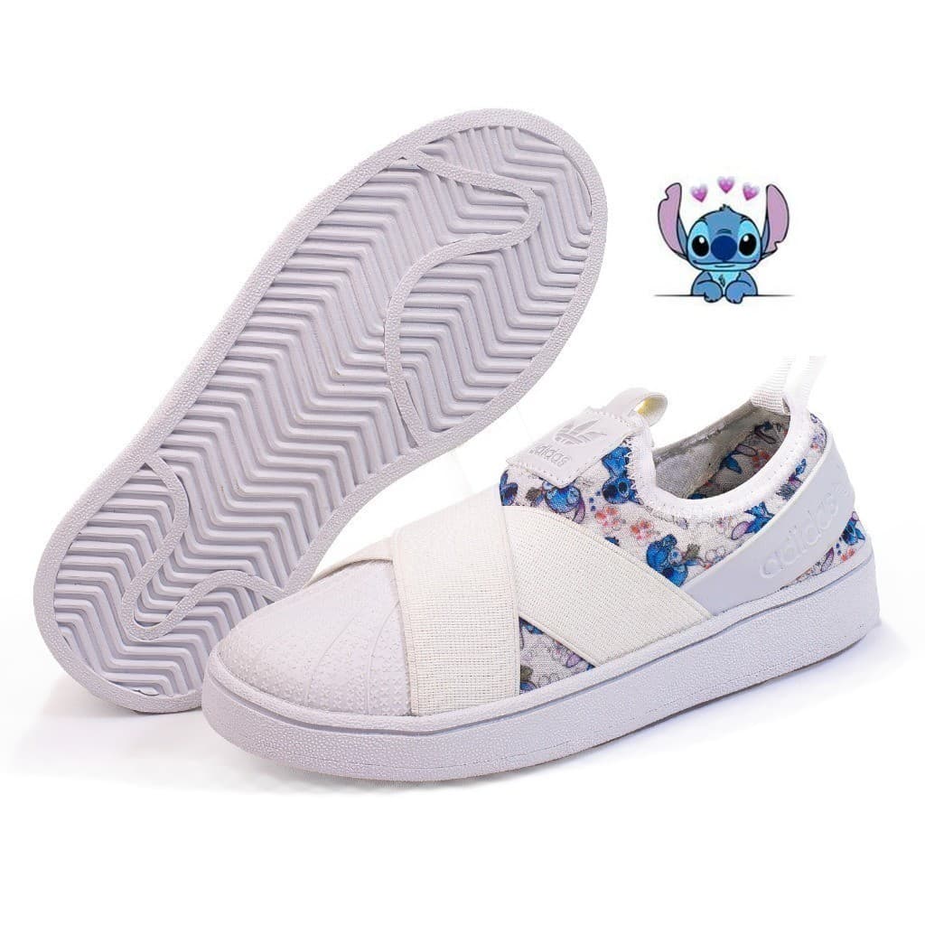 Tênis Slip On Meia Infantil Lilo & Stitch Confortável Do 26 Ao 33