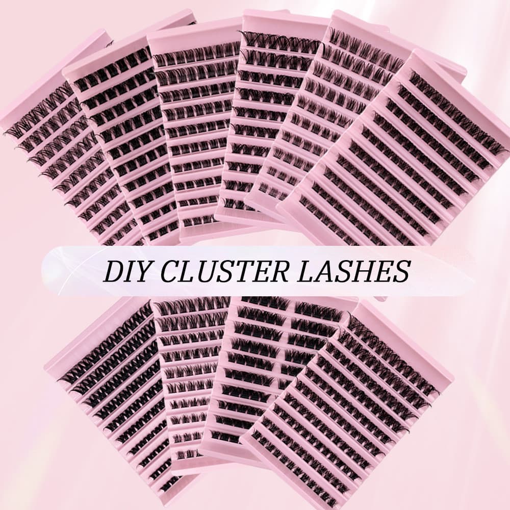 10 conjuntos de cílios postiços grande capacidade peludo DIY auto-enxerto Natural estilo grosso único Cluster cílios seg