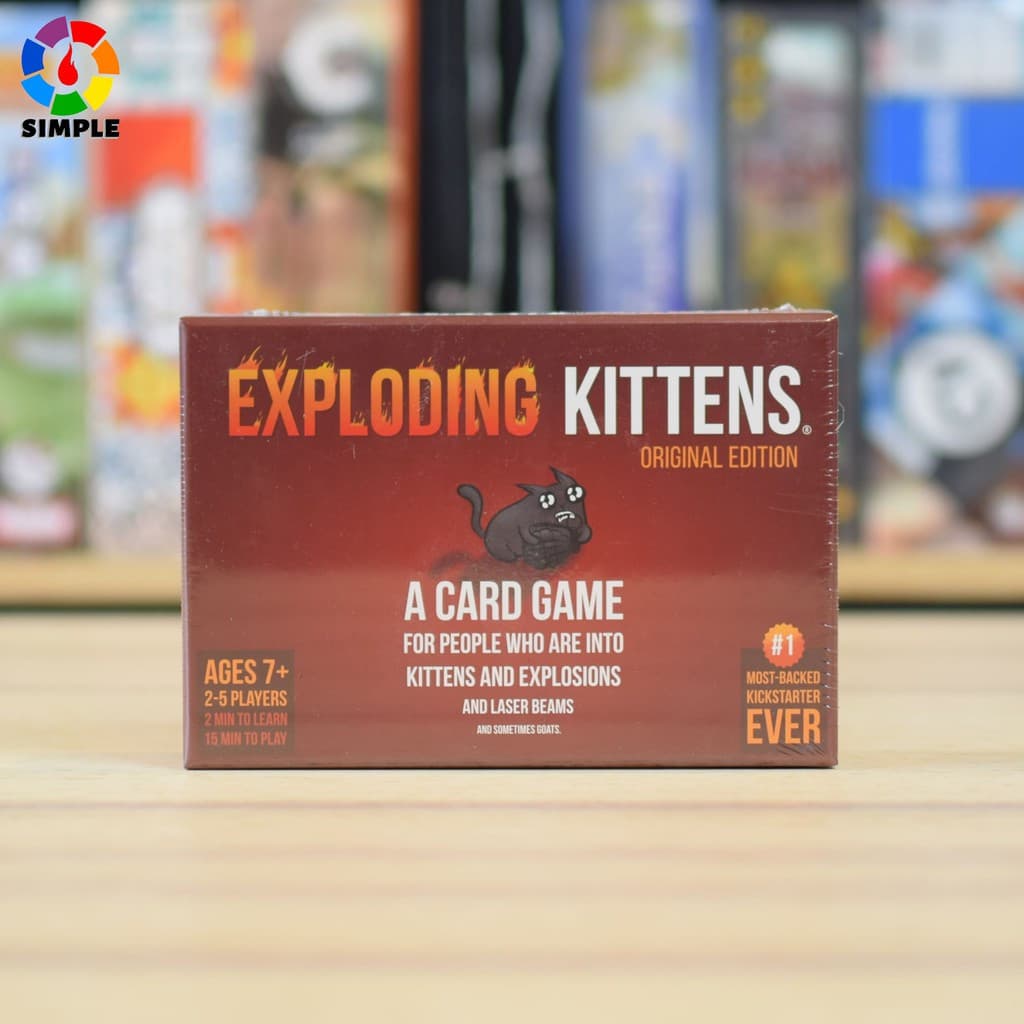Exploding Kittens Jogo de Cartas para Festas e Encontros Sociais