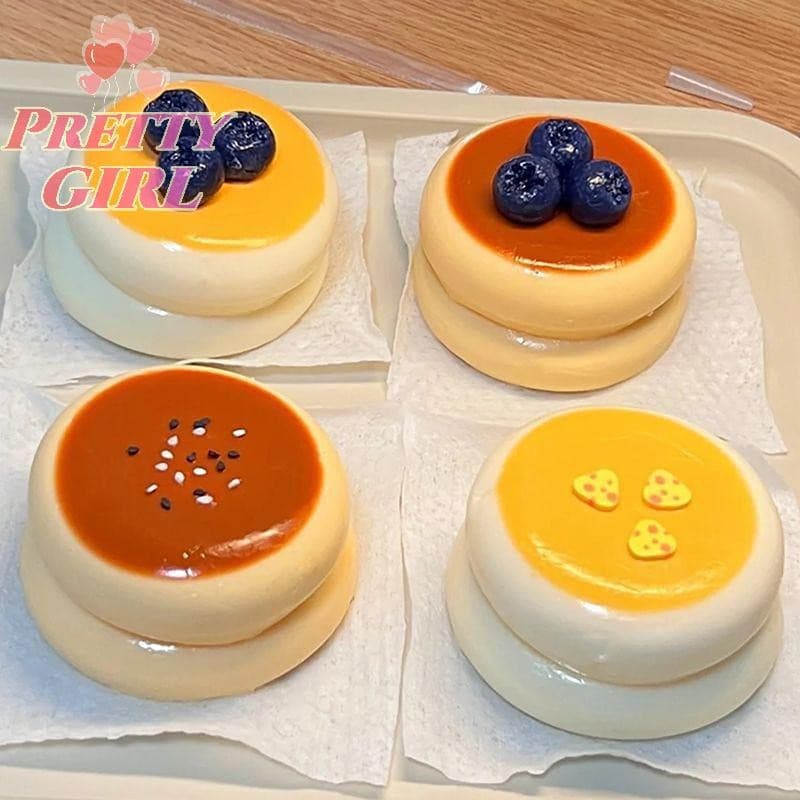 [Pretty ggirl] Simulação Creme er Bolo Alívio De Pressão Macio Squishy Fingertip Toy Aliviando Squeeze Dpression Brinque