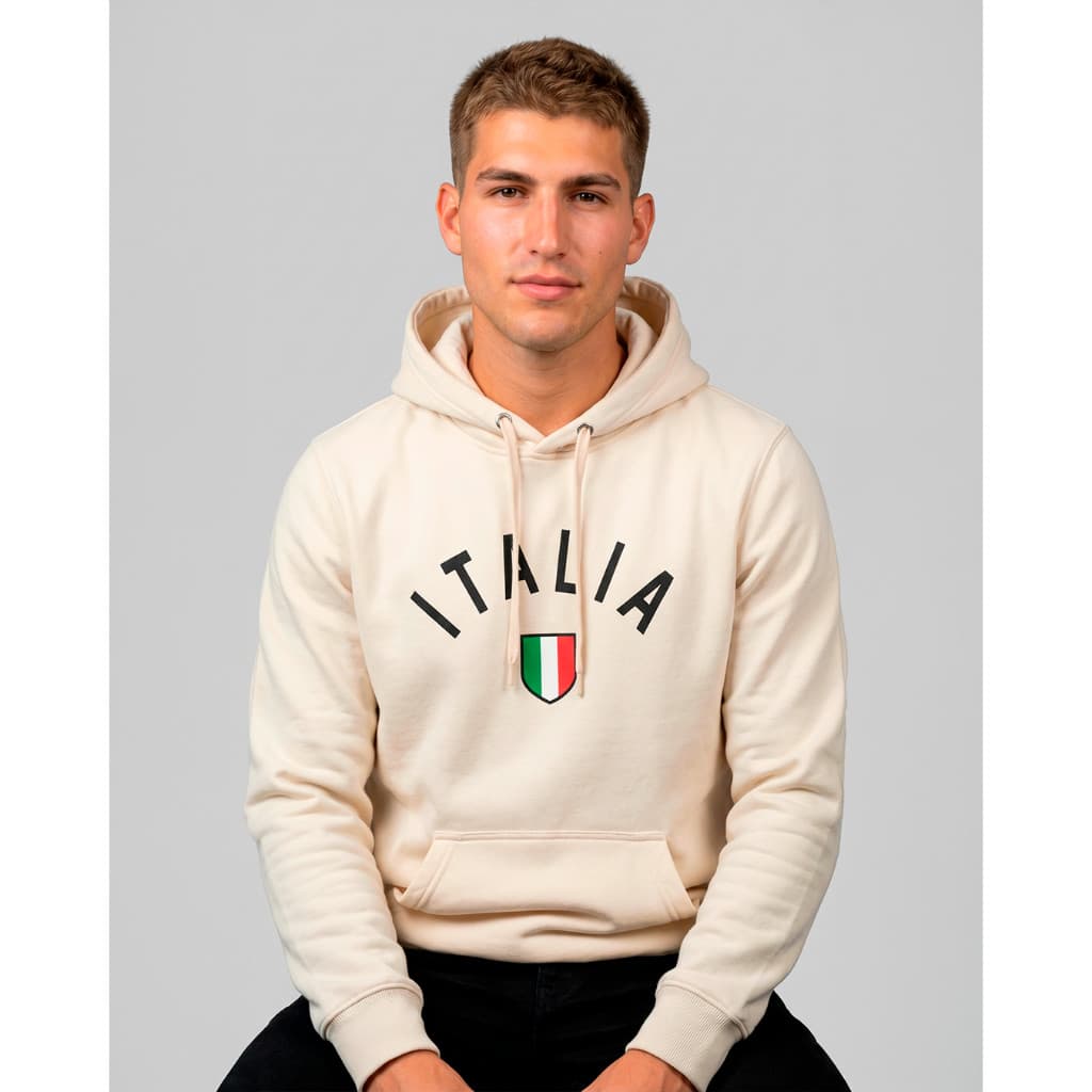 Blusa Blusão Moletom Canguru Italia Italy Masculino e Feminino Unissex 60% Algodão Com Interior Peluciado 310g
