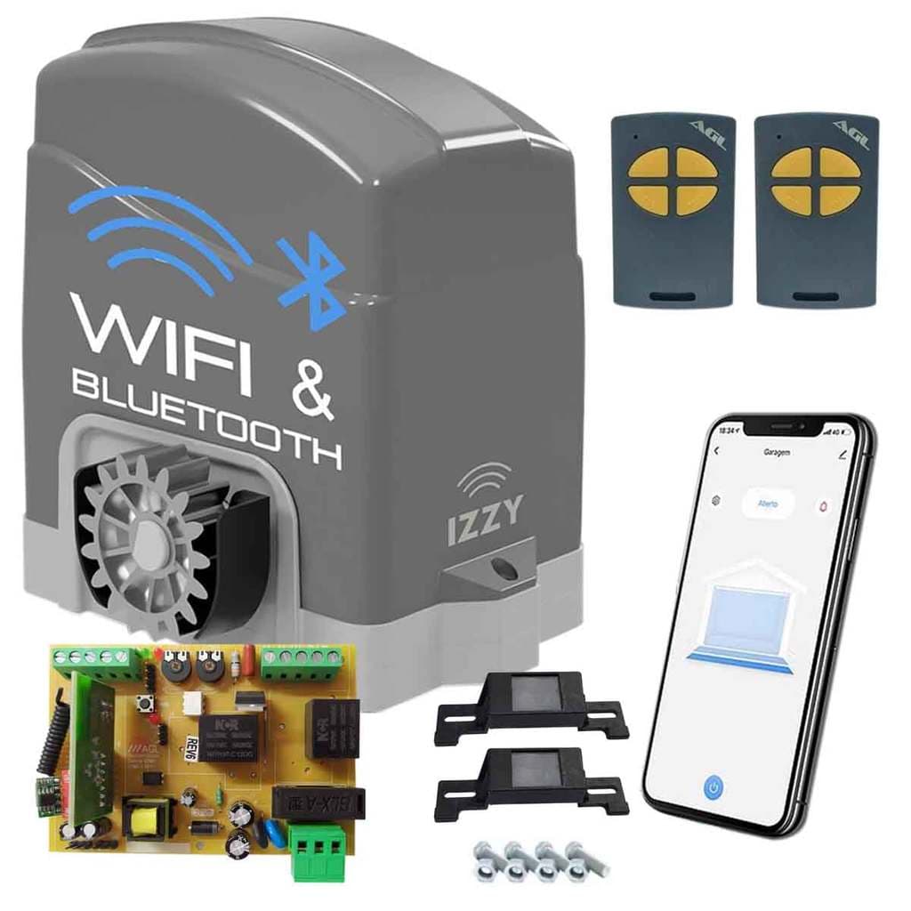 Kit Motor Portão Deslizante Inteligente Smart Dz Izzy 900 Wifi S/crem AGL