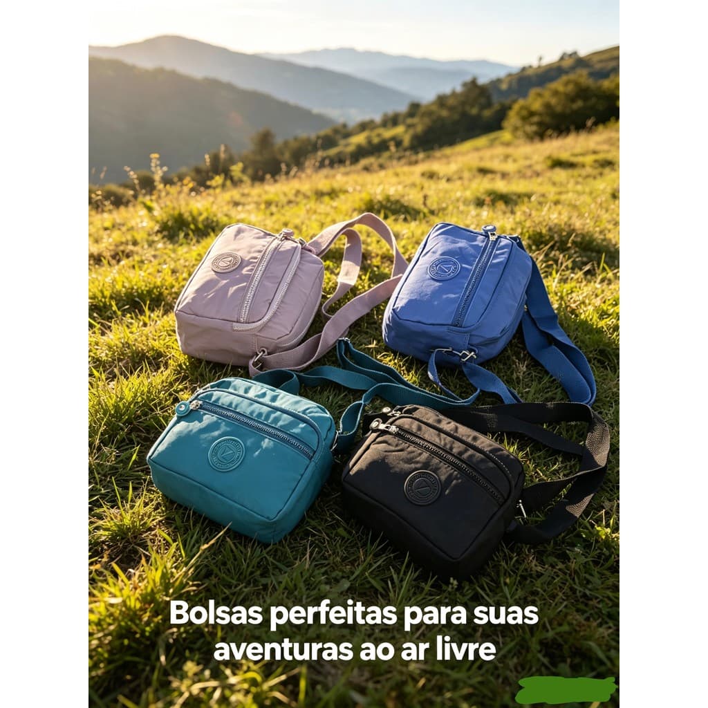 Bolsa de ombro pequena e impermeável em oferta especial com chaveiro de macaco.