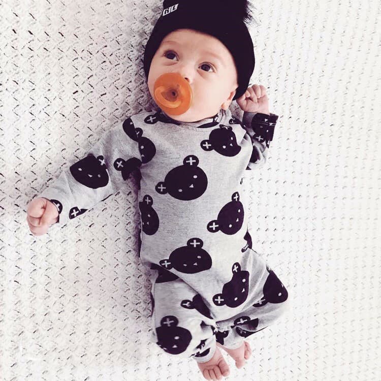Ins estilo engrossado macacão de bebê roupas de outono bebê manga comprida macacão criança roupas na moda 0-1 anos de id