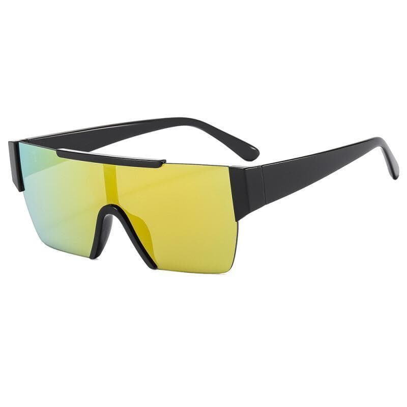 Óculos de Sol Esportivos Grandes para Mulheres, Estilo Vintage Punk, Óculos de Esqui e Ciclismo à Prova de Vento para Ho