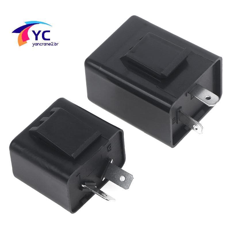 YCBR Pisca-Relé Sinal De Volta DC 12V 48V 60V 2 Pinos Buzzer Bip Indicador Sinais De Luz .