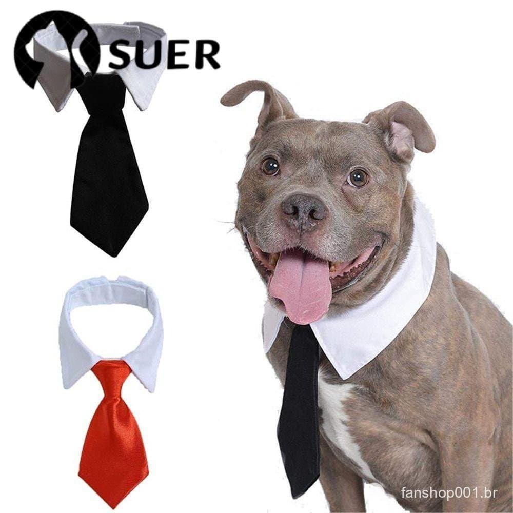 SUEBR Gravata De Cachorro Moda Confortável Gravatas Tuxedo Ajustável Acessórios Para Pet