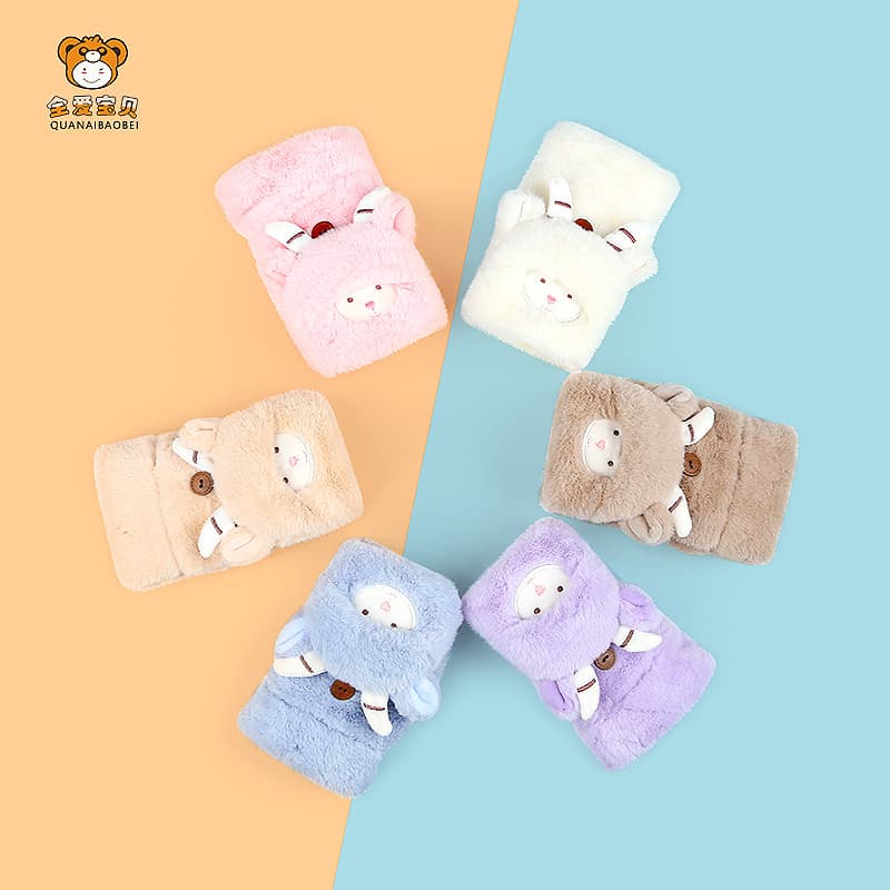 W inverno luvas infantis Flip magia bebê embrulho dedo meninos meninas estudantes da escola primária meninas quente espe
