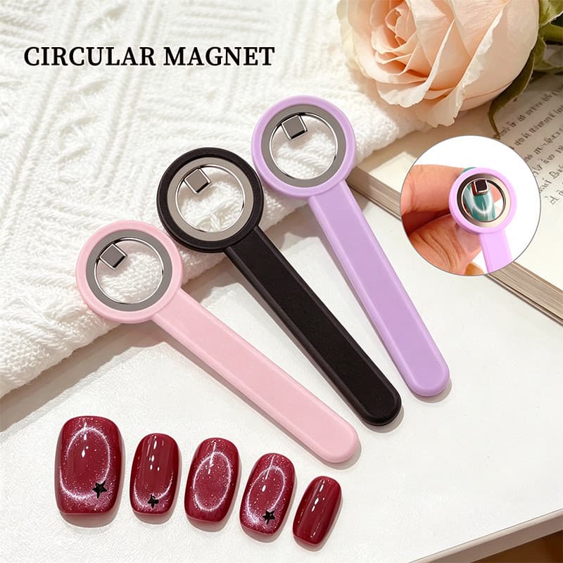 Ferramenta Magnética De Unhas Em Forma De Anel , Olhos De Gato , Gel Magnético , Esmalte , Arte De Unha , Ímã , Auxiliar