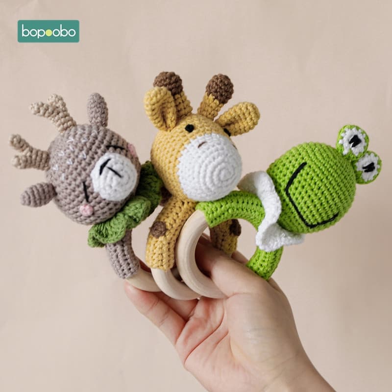 1 Peça Chocalho/Pulseira Infantil De Crochê Para Pendurar Na Cama/Bebês