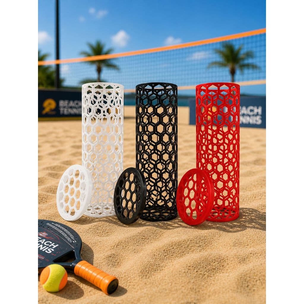 Suporte Bolas de Beach Tennis Tênis e Padel Quadra Organizador Bolinhas de Beach Tennis