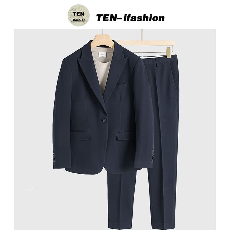 Terno masculino fino-ajuste Casual terno profissional negócios Formal Wear cinza padrinhos vestido noivo vestido de casa