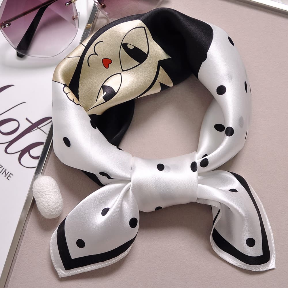 Hangzhou seda 100% lenço de seda pequeno lenço quadrado feminino High-End temperamento coreano pequeno cachecol 53 All-M