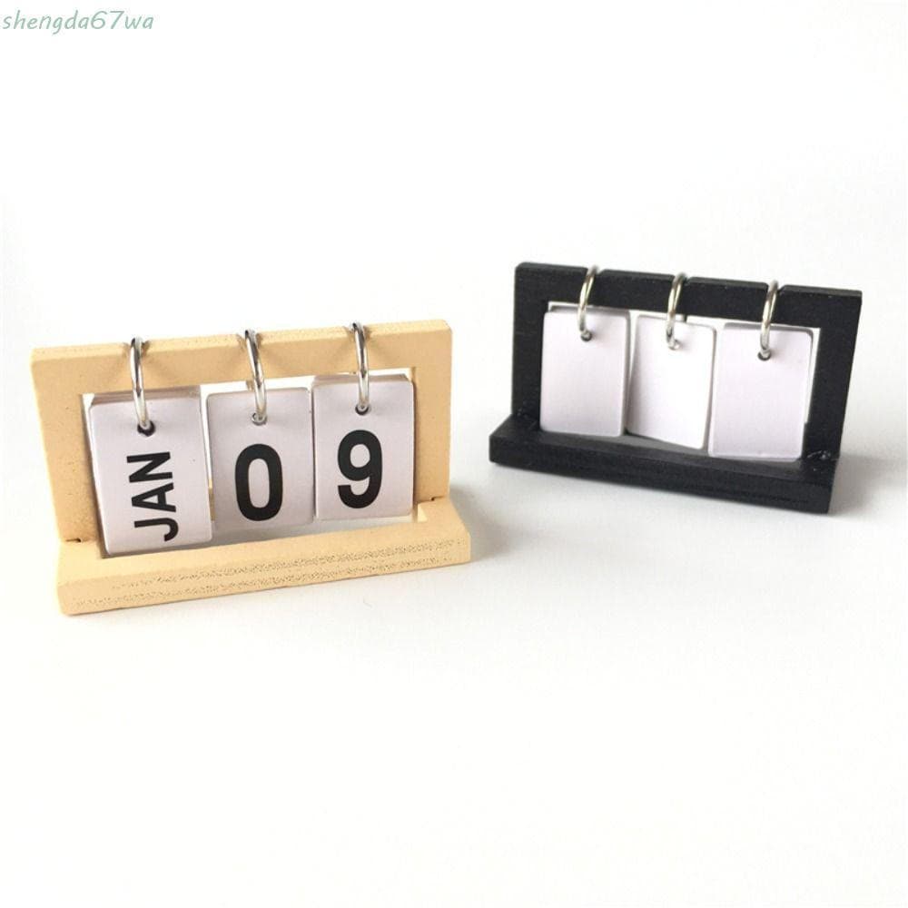 SHENGDA Mini Calendário , Modelo Criativo Decoração De Mesa De Escritório , Pequenas Bonecas Engraçadas De