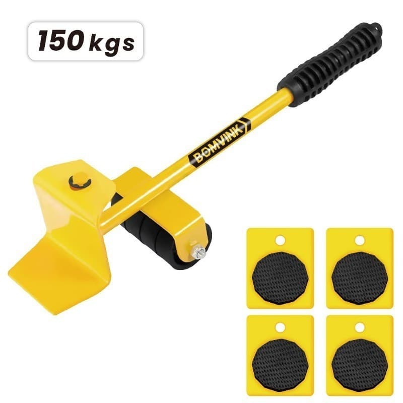 Aparelho Movedor Kit 5 PCS Movedor Rodinhas Para Mudança De Móveis Grandes – 150kg