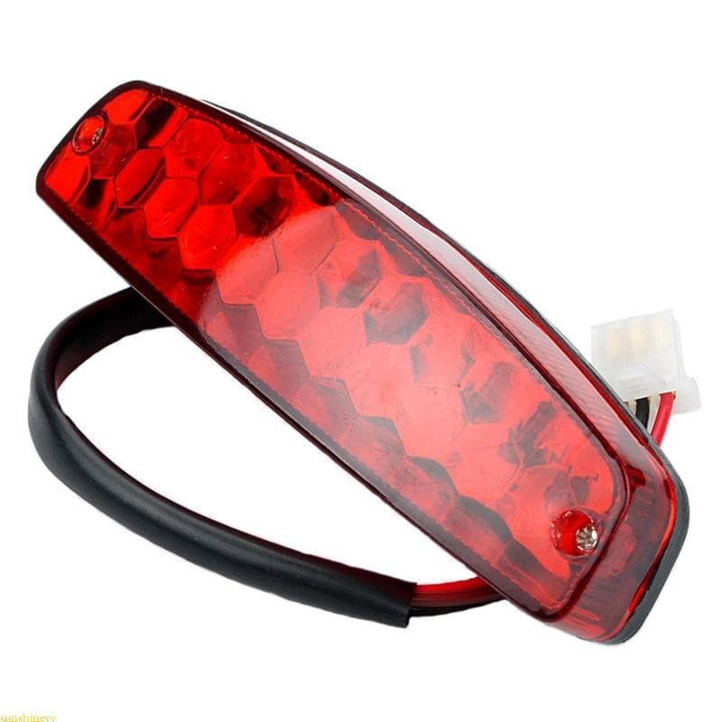 sunshineyy 12V Motocicleta Scooter Dirt Bike Para LED Parada Traseira Luz Lâmpada Univer