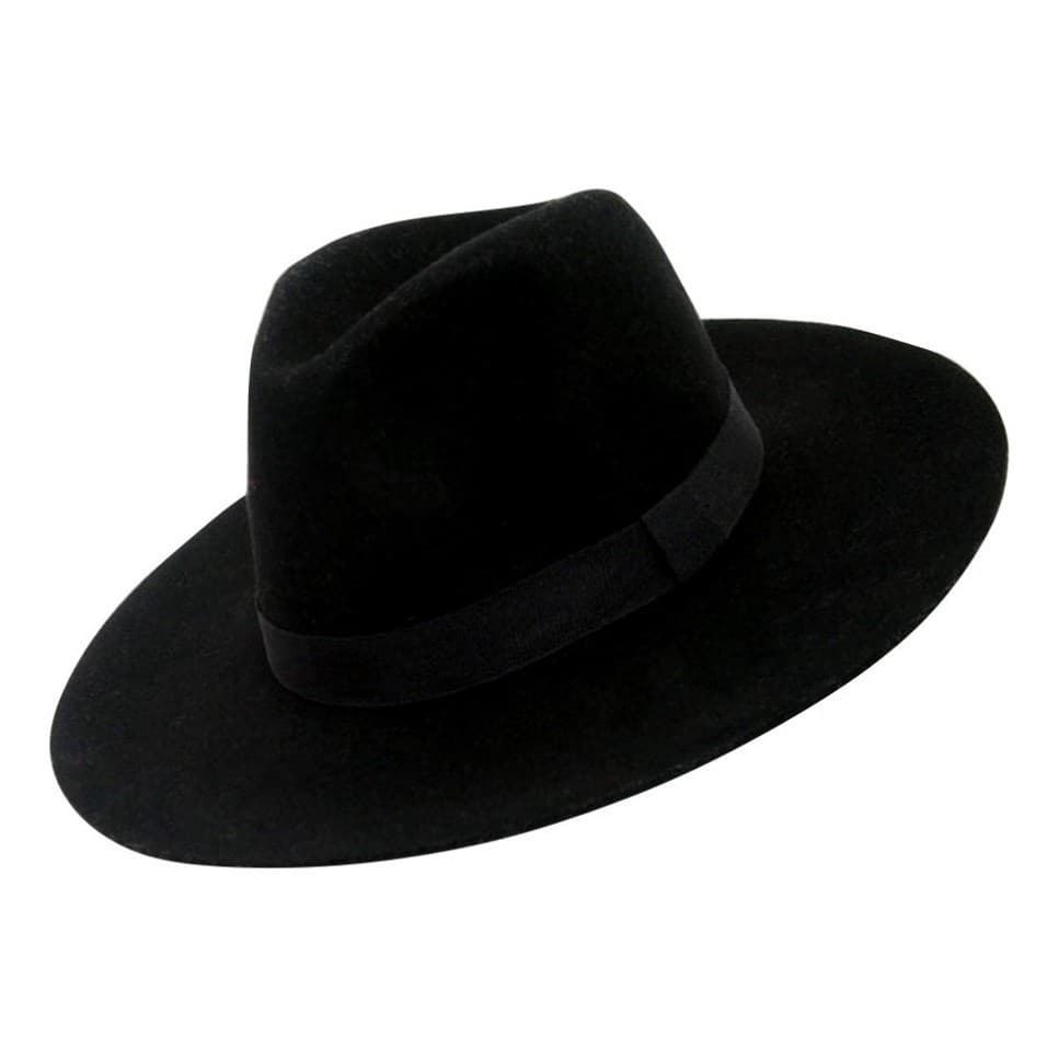 Chapéu Fedora Feltro Unisex Preto Cury Unissex Classíco