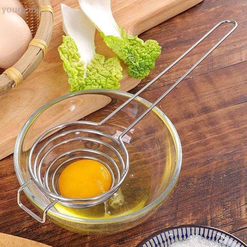 [YG] Separador De Gema De Ovo De Aço Inoxidável Premium-Divisor De Clara E Sem Esforço Com Função De Filtro Para Ovos Se