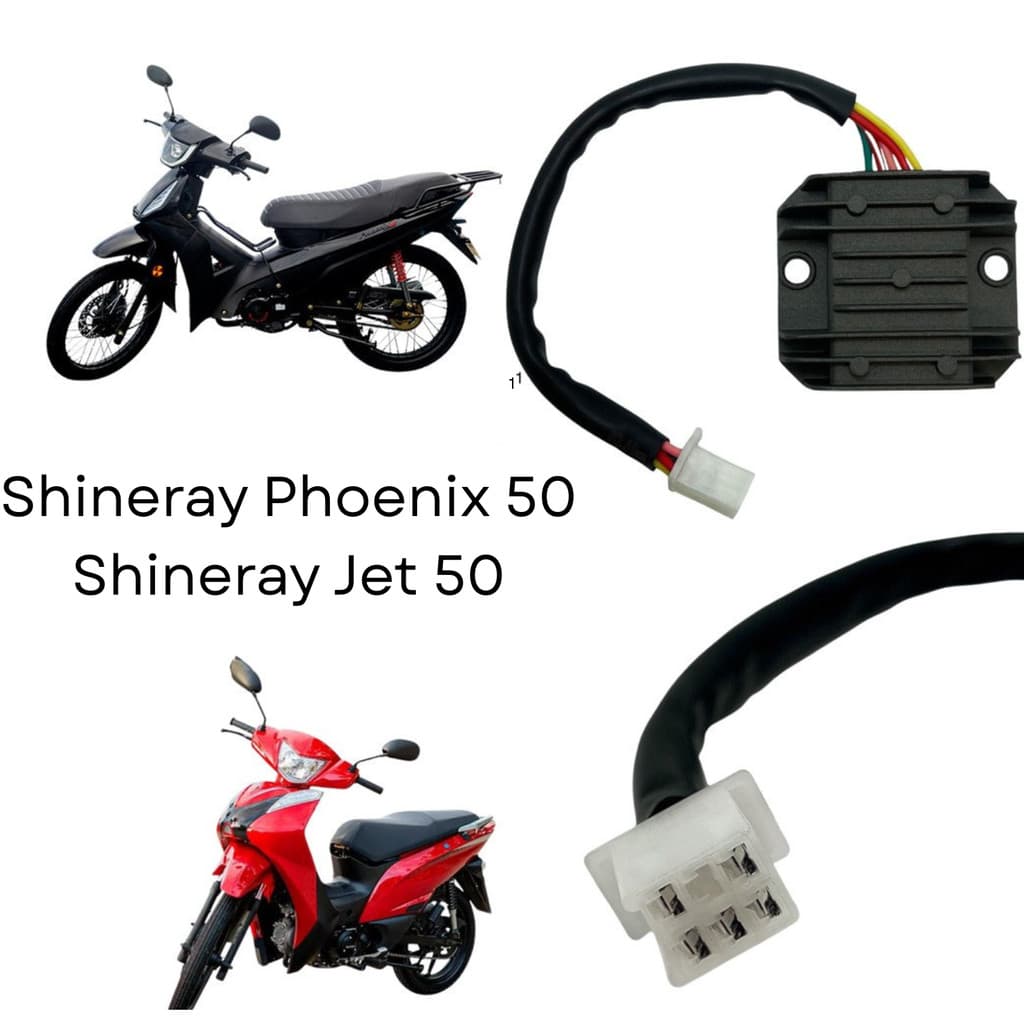 Retificador Regulador De Voltagem Shineray Phoenix 50 Jet 50