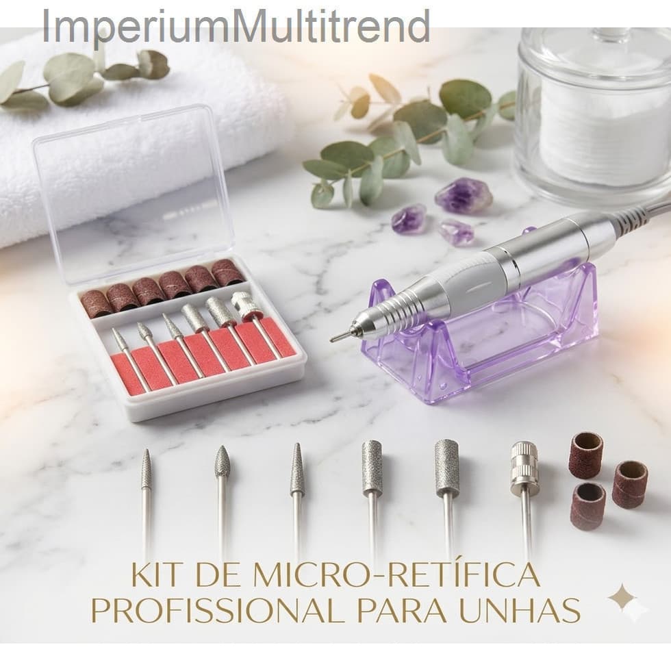 Kit 6 Brocas e 6 Lixas para Lixa Elétrica Lucky BazarCSJ1