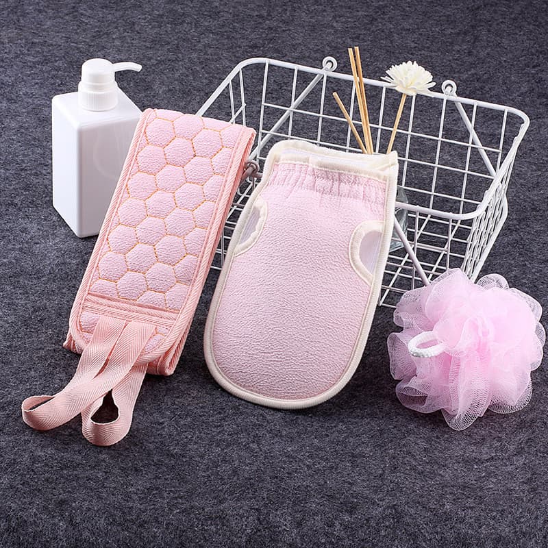 Conjunto de toalhas de esfregar de três peças, ferramenta útil para banho, descontaminação de lama Extra grossa, conjunt