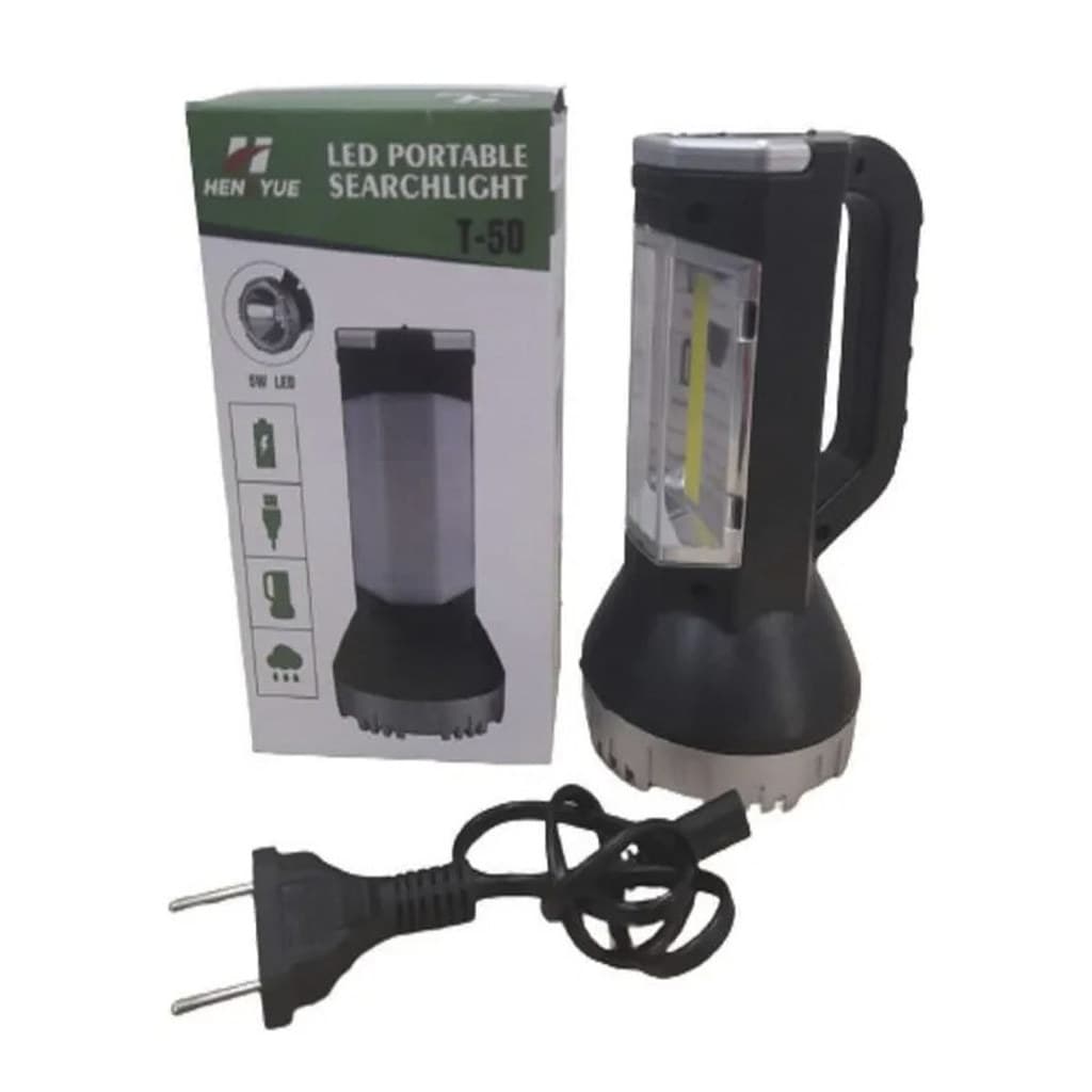 Lanterna Holofote 2 Em 1 Duplo Led Camping Pesca Emergencia Acampamento Trilha Norturna