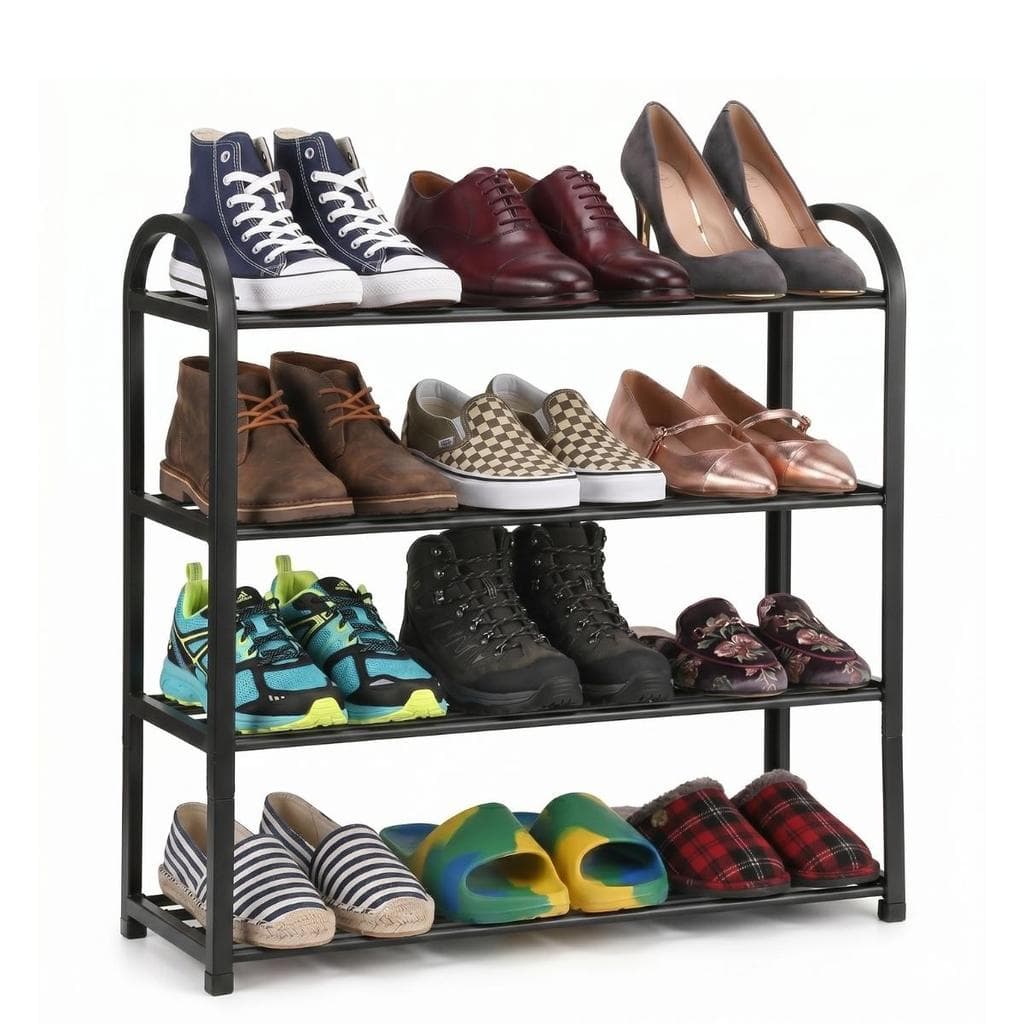 Sapateira Multiuso Para 12 Pares Estante Organizador Sapatos 4 Andares