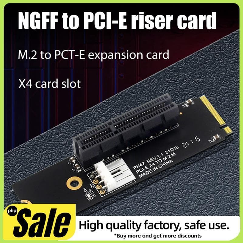 NGFF M . 2 Para PCI-E 4X Riser Cartão M2 Chave PCIe X4 Adaptador Com Indicador LED SATA Power Mineração Bitcoin