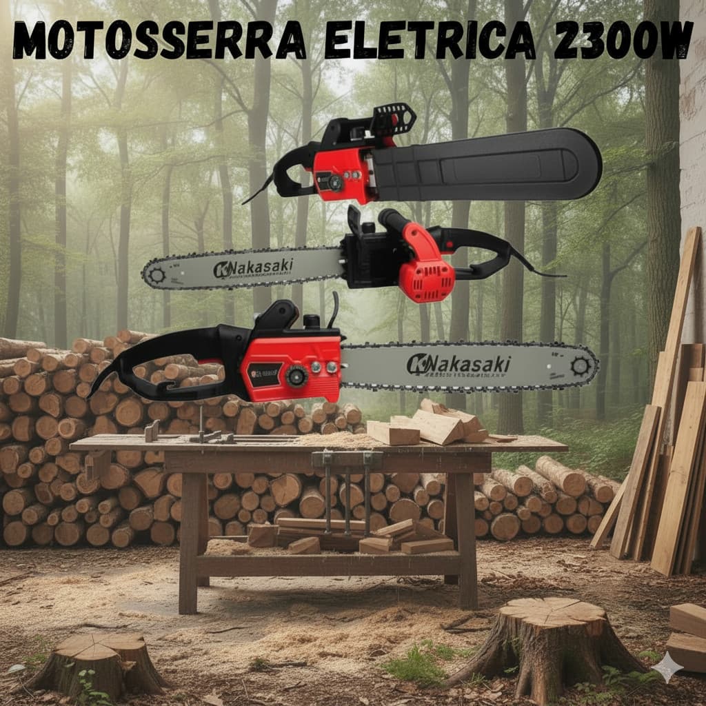 MOTOSSERRA ELÉTRICA NAKASAKI 2300W 50CM - ELETROSSERRA