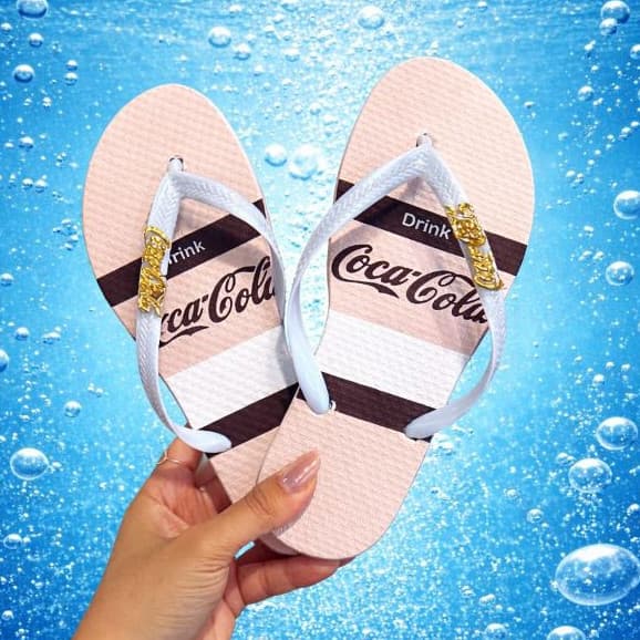 Chinelo Hava Slim Summer Bliss Coke Coca-Cola Feminino Lançamento 2026