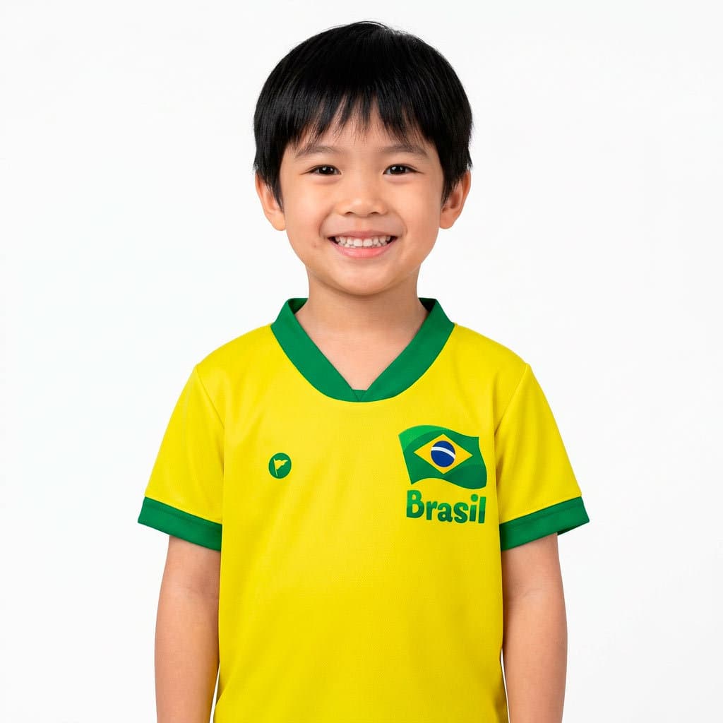 Camiseta Brasil Bebe Torcida Copa do Mundo 2026 P ao GG Presente para crianças  Copa do Mundo 2026  Torcida em família