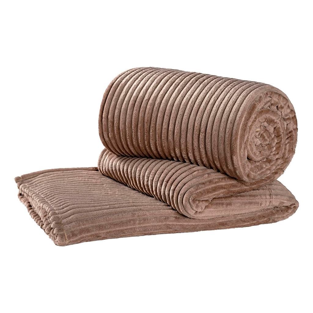 Manta Cobertor Coberta Quente Velvet Bariloche Queen 2,40m x 2,20m Canelada
