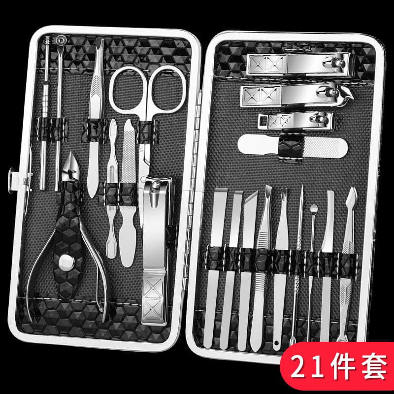 Conjunto de cortador de unhas para aparar, Pedicure, Manicure, cortador de unhas, ranhura para unhas, alicate de pele mo