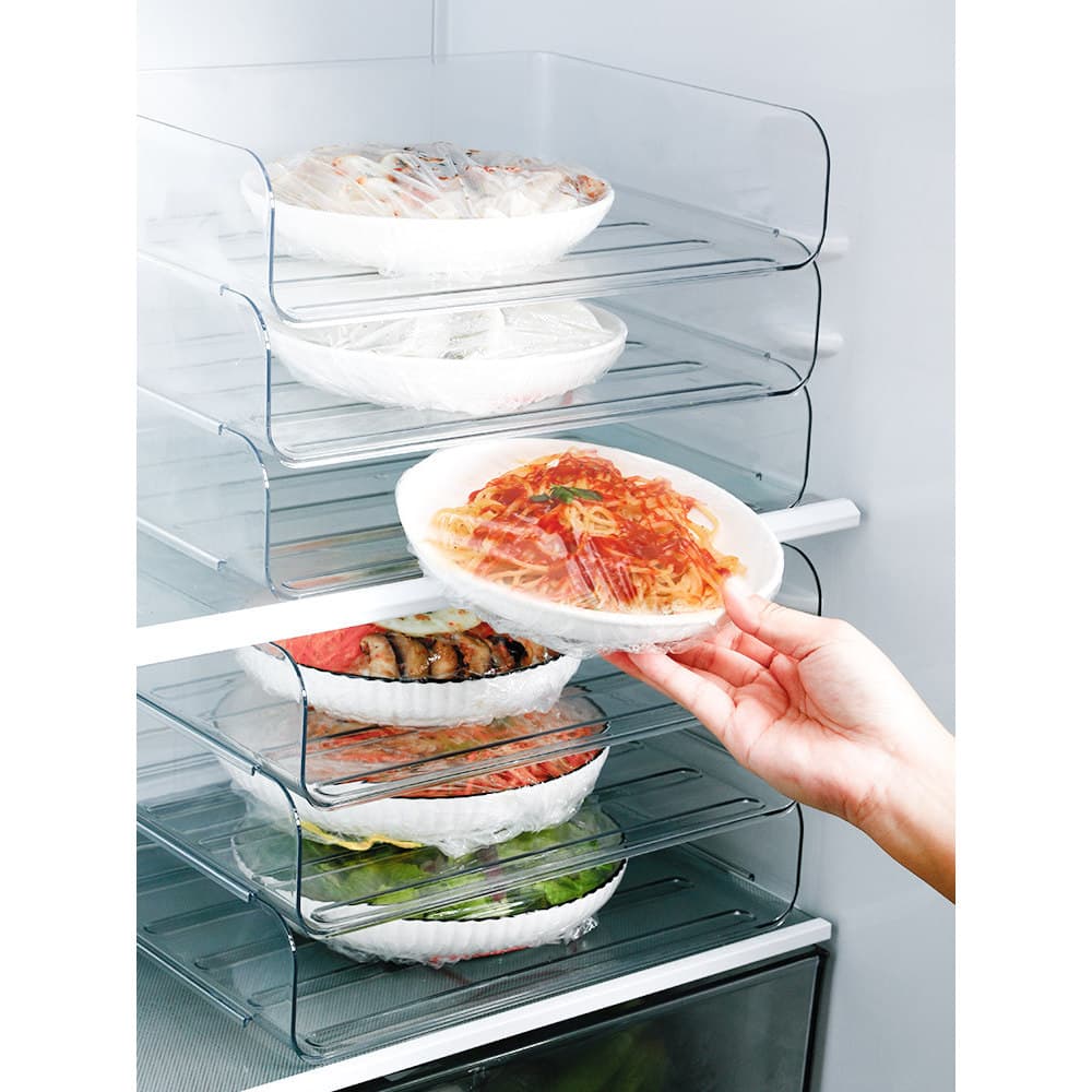Caixa de armazenamento de geladeira em camadas sobras placa rack de armazenamento rack de armazenamento ferramenta útil