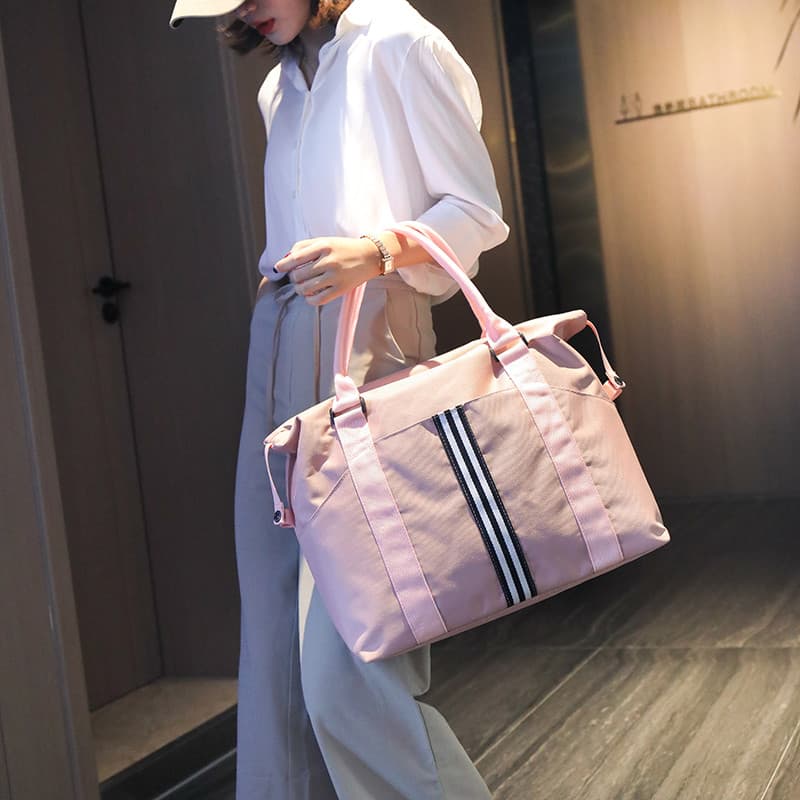 Bolsa de viagem feminina portátil leve influenciador grande capacidade viagem de negócios saco de bagagem de curta distâ