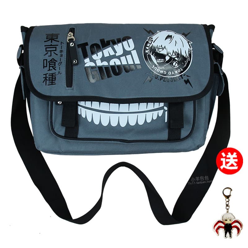 Tokyo Ghoul Messenger Bag Masculino Estudante Junior High School Classe Suplementar Grande Capacidade Na Moda Meu Vizinh