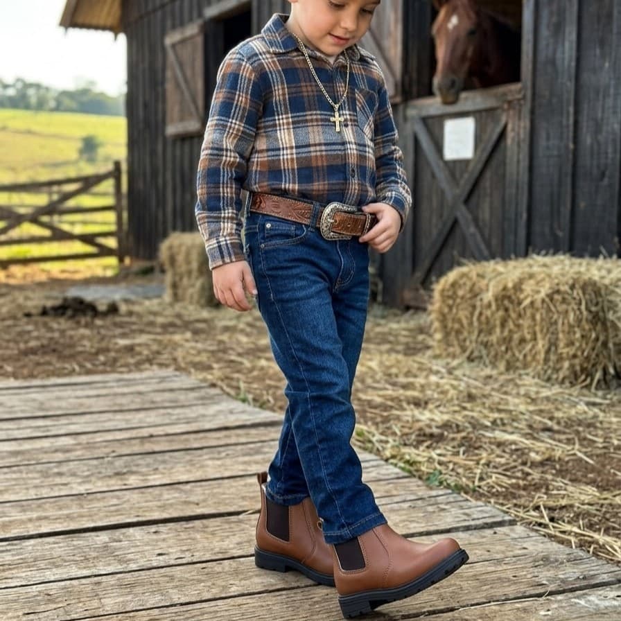 Bota Coturno Chelsea Unissex Estiloso Inverno Casual Para Meninas E Meninos Envio Já