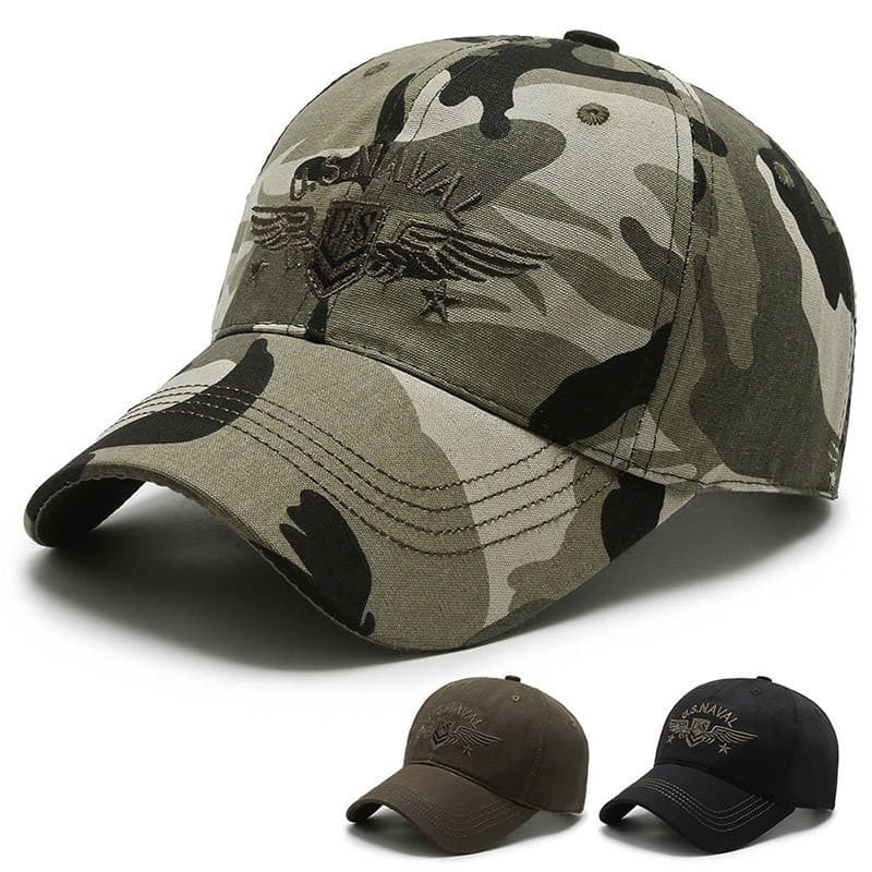 Chapéus De Moda Masculina E Feminina Tendência Camuflada Estilo Americano Corps Militares Fãs Bonés De Beisebol