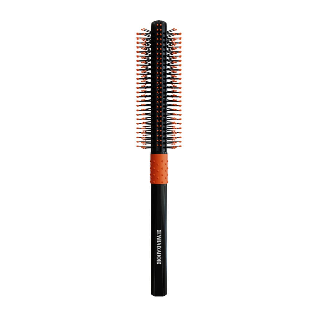 Escova de Cabelo Profissional Antiestática Flow Basic Embaixador - 30mm
