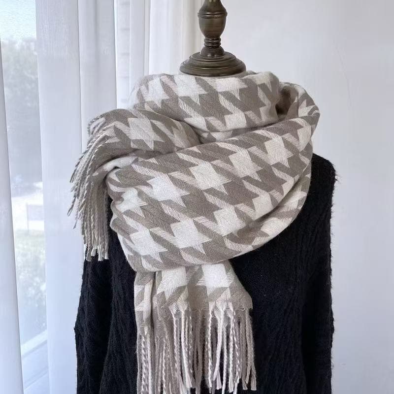Cachecol Xadrez Feminino Lenço Pashimina Echarpe Masculino Unissex Para Frio Inverno910