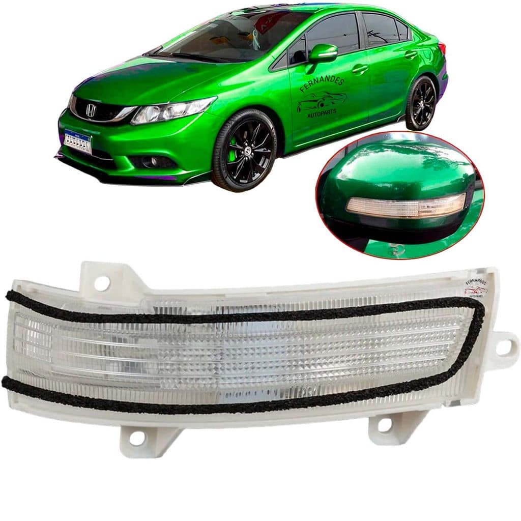 Seta Pisca Retrovisor Esquerdo New Civic 2012 2013 2014 2015
