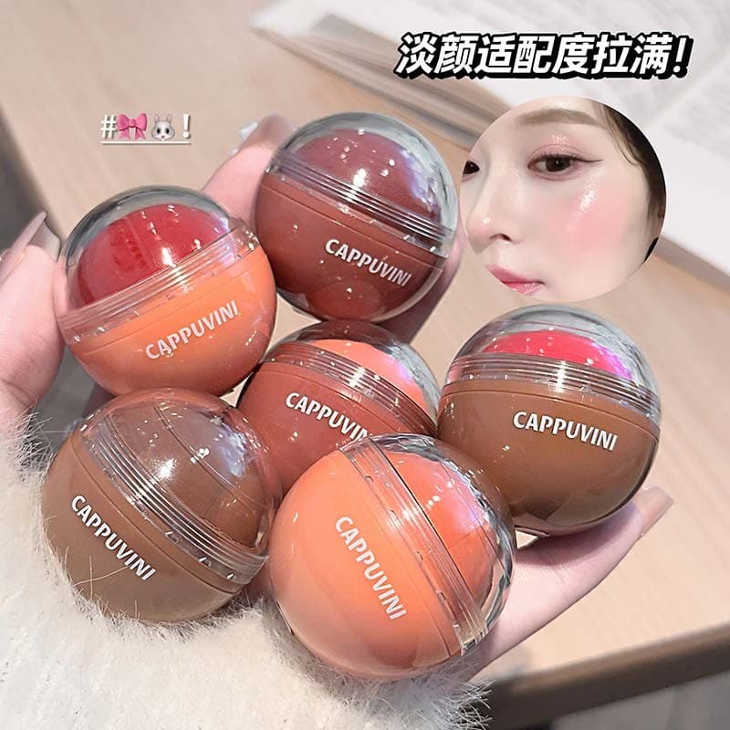 Vitality Blush Ball Tridimensional Brightening Color Renderização Serviço Natural Maquiagem Facial Rouge Whitening Não T