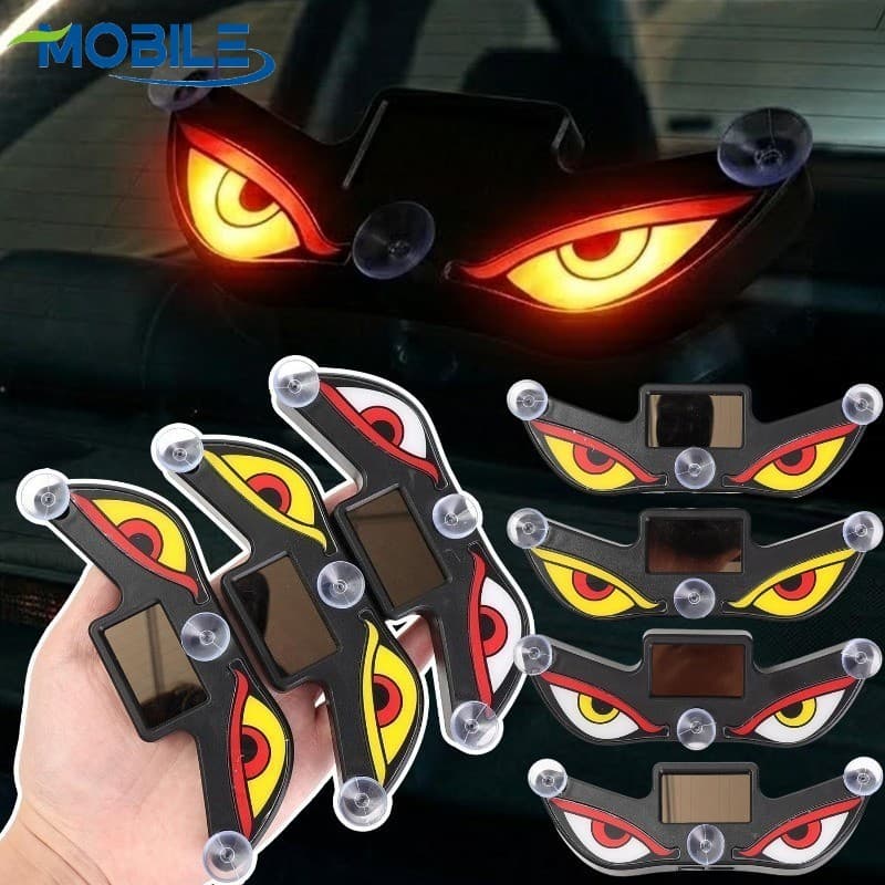 Luz LED Universal Para Veículo Bicicleta De Motocicleta De Carro , Padrão Solar + Olho De Diabo De Carregamento Duplo Ti