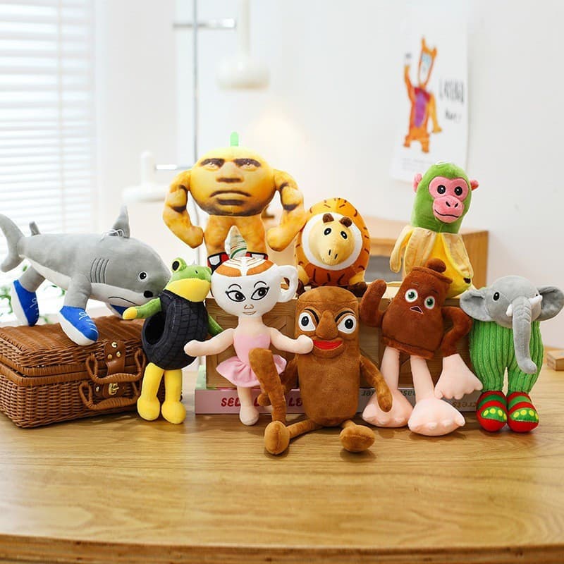 Tralalero Tralala Pelúcia Tungtung Sahur Cérebro Italiano Podridão Tubarão Animal Boneca Peluches De Brinquedo Presentes