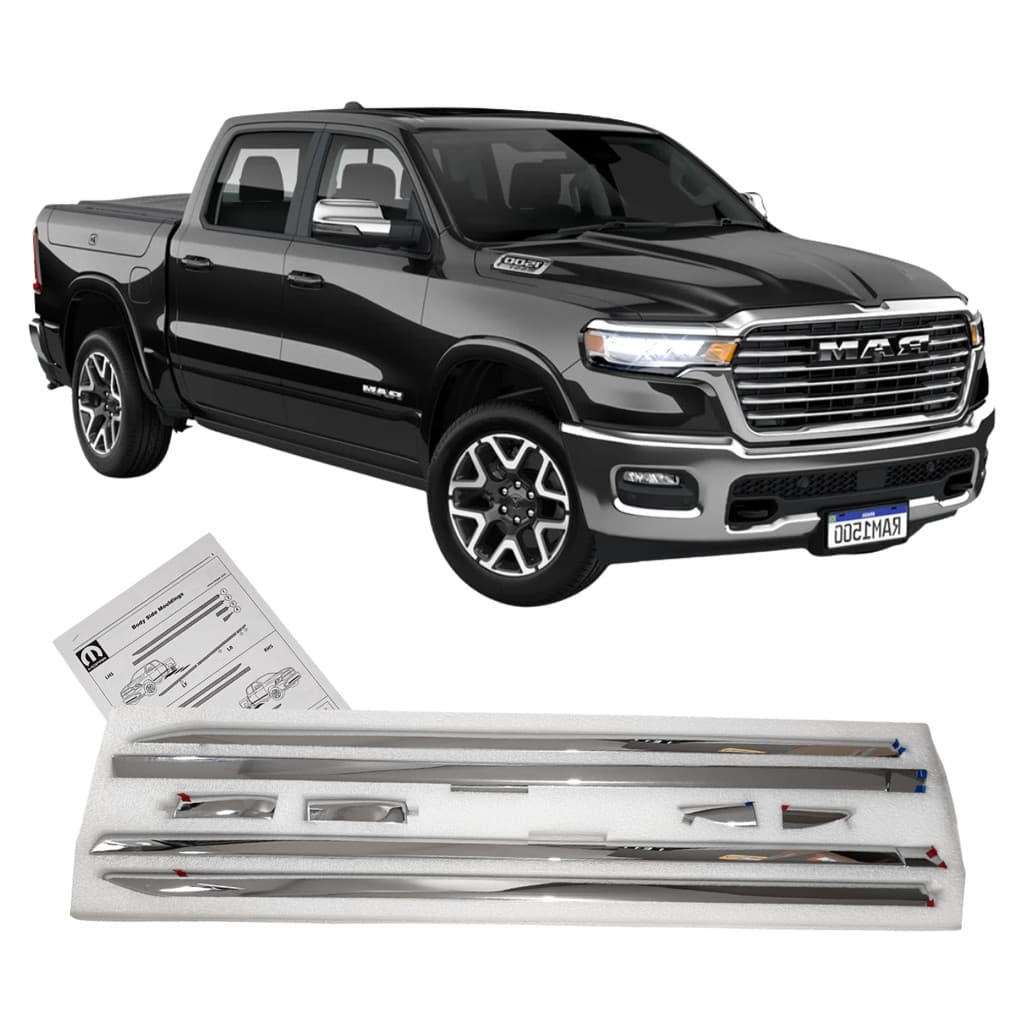 Jogo Frisos Laterais Ram 1500 19/25 Mopar Orig 82215280