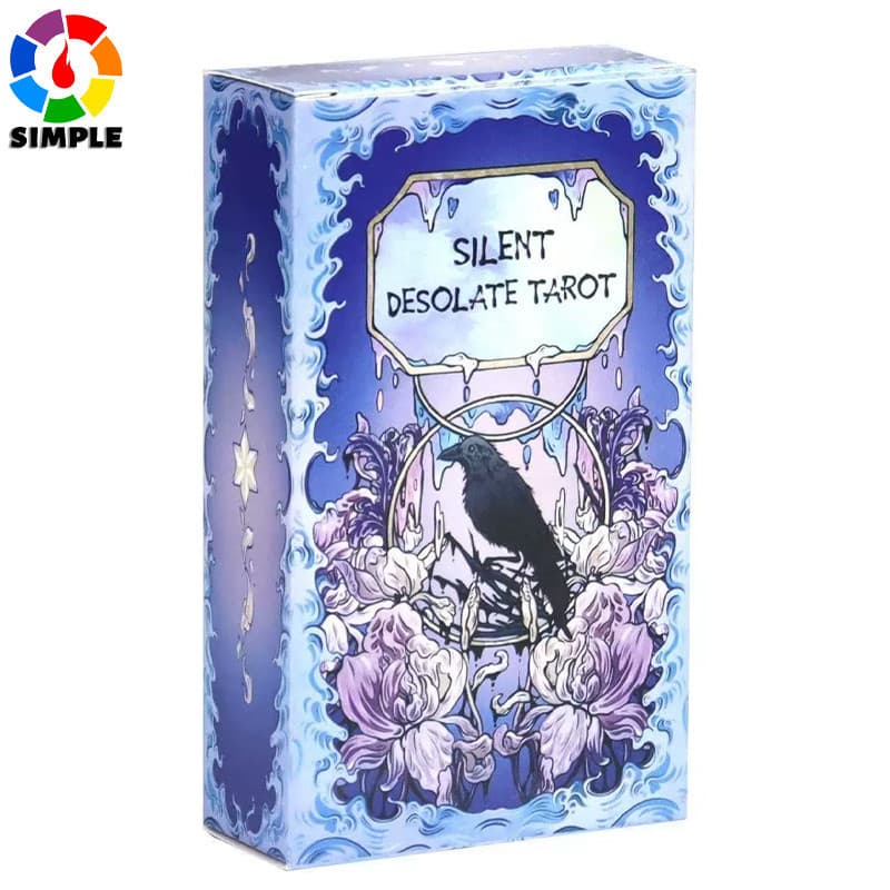 Cartas de Tarot Silenciosas e Desoladas, Versão em Inglês, Jogo de Cartas de Adivinhação Misteriosa
