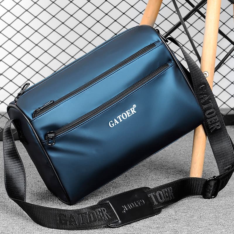 Bolsa japonesa espessada masculina Casual bolsa mensageiro bolsa de barril cilíndrico mochila de rua bolsa de ombro gran