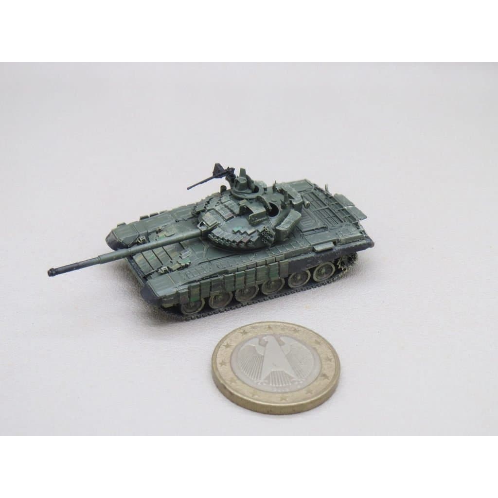 [Em Estoque] Tanque de Batalha Principal T-72AV do Exército Russo Moderno, Escala 1/144