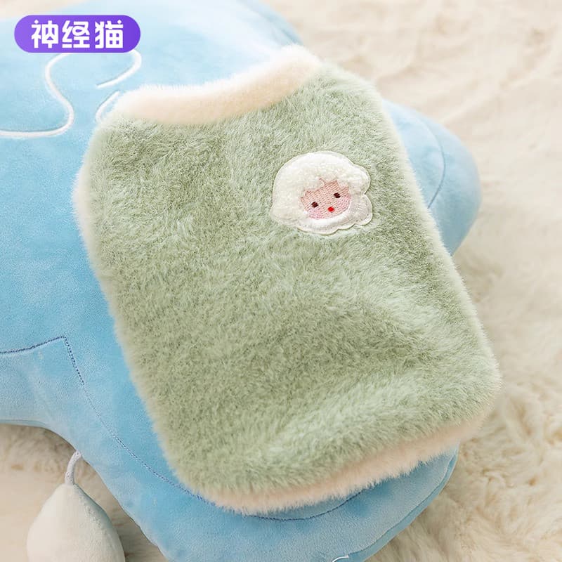 Roupas de cachorro para animais de estimação outono Teddy Bichon Schnauzer pequeno filhote de cachorro boneca bordado ca