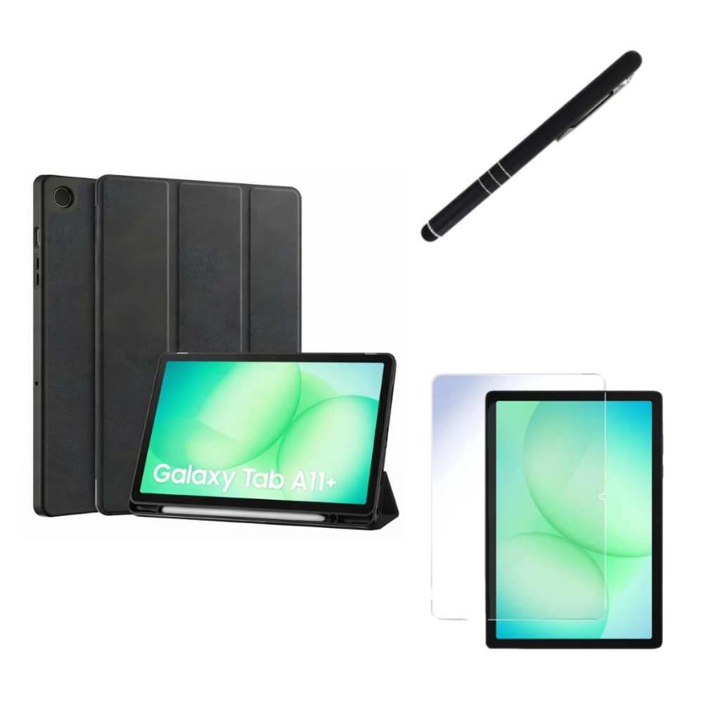 Kit Completo Capa Smart + Película + Caneta Para Galaxy Tab A11+/A11 Plus "11" X230 X236